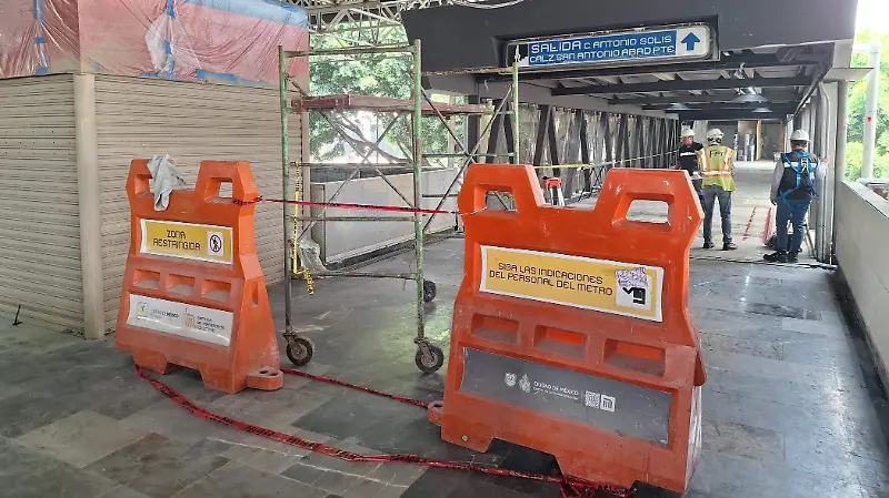 Avance de obras de remodelación de la línea 2 del metro previo al Mundial FIFA 2026